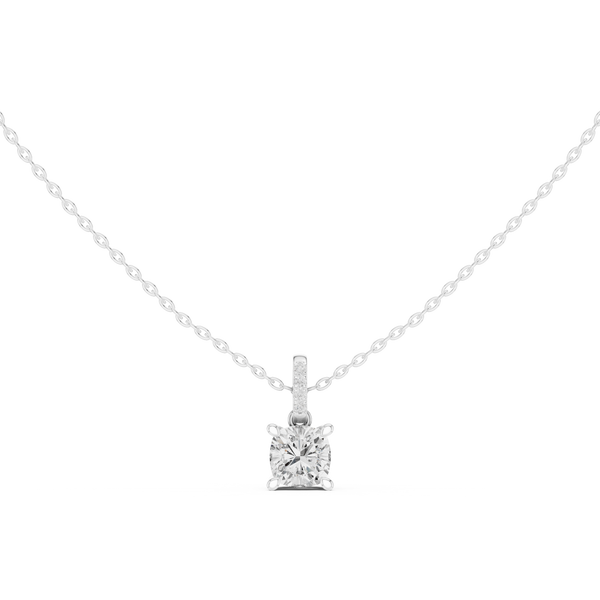 Captivating 1.5 ct Cushion Diamond Lab Grown Diamond Pendant