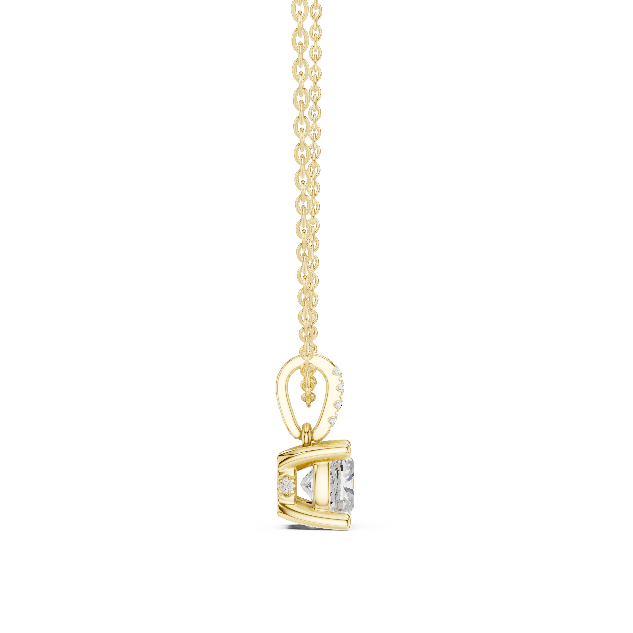 Captivating 1.5 ct Cushion Diamond Lab Grown Diamond Pendant