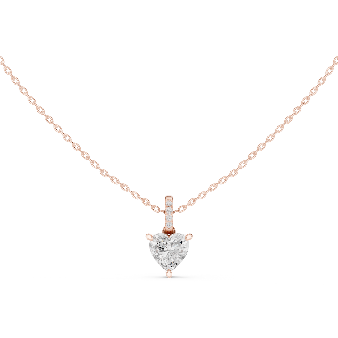 1.5 ct Heart Solitaire Lab Grown Diamond Ring