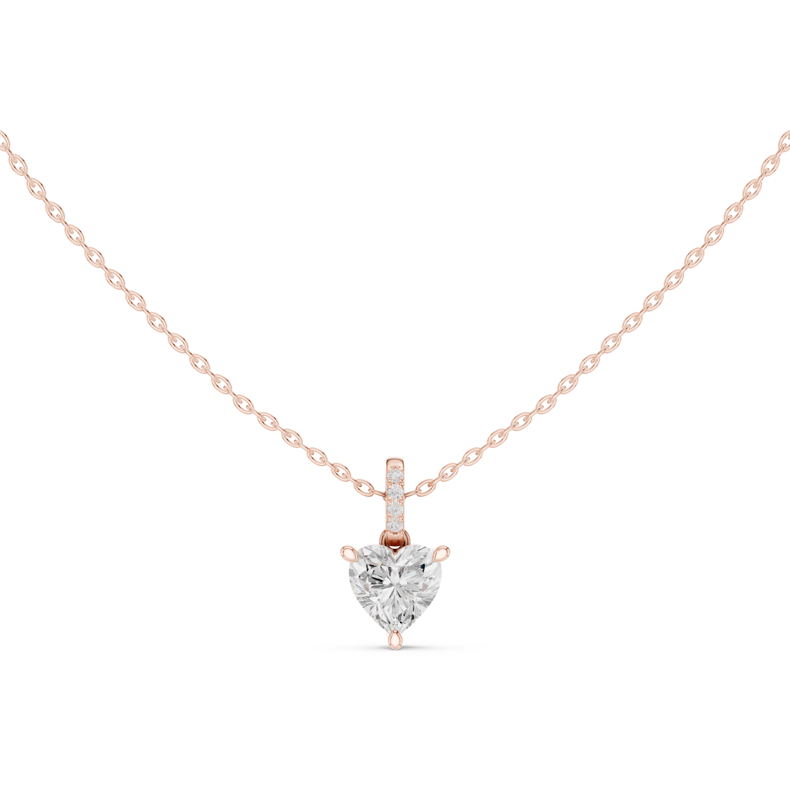 1.5 ct Heart Solitaire Lab Grown Diamond Ring