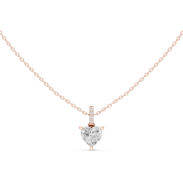 1.5 ct Heart Solitaire Lab Grown Diamond Ring