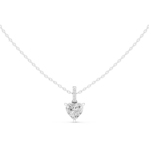 1.5 ct Heart Solitaire Lab Grown Diamond Ring