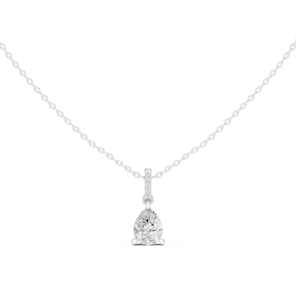Captivating 1.5 ct Pear & Round Diamond Lab Grown Diamond Ring