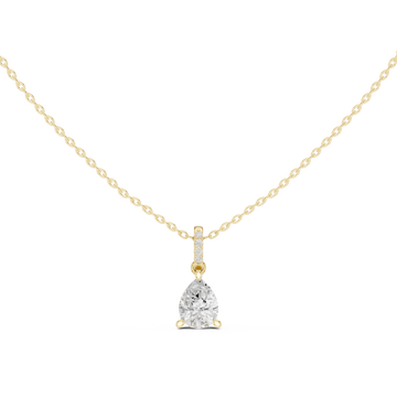 Captivating 1.5 ct Pear & Round Diamond Lab Grown Diamond Ring