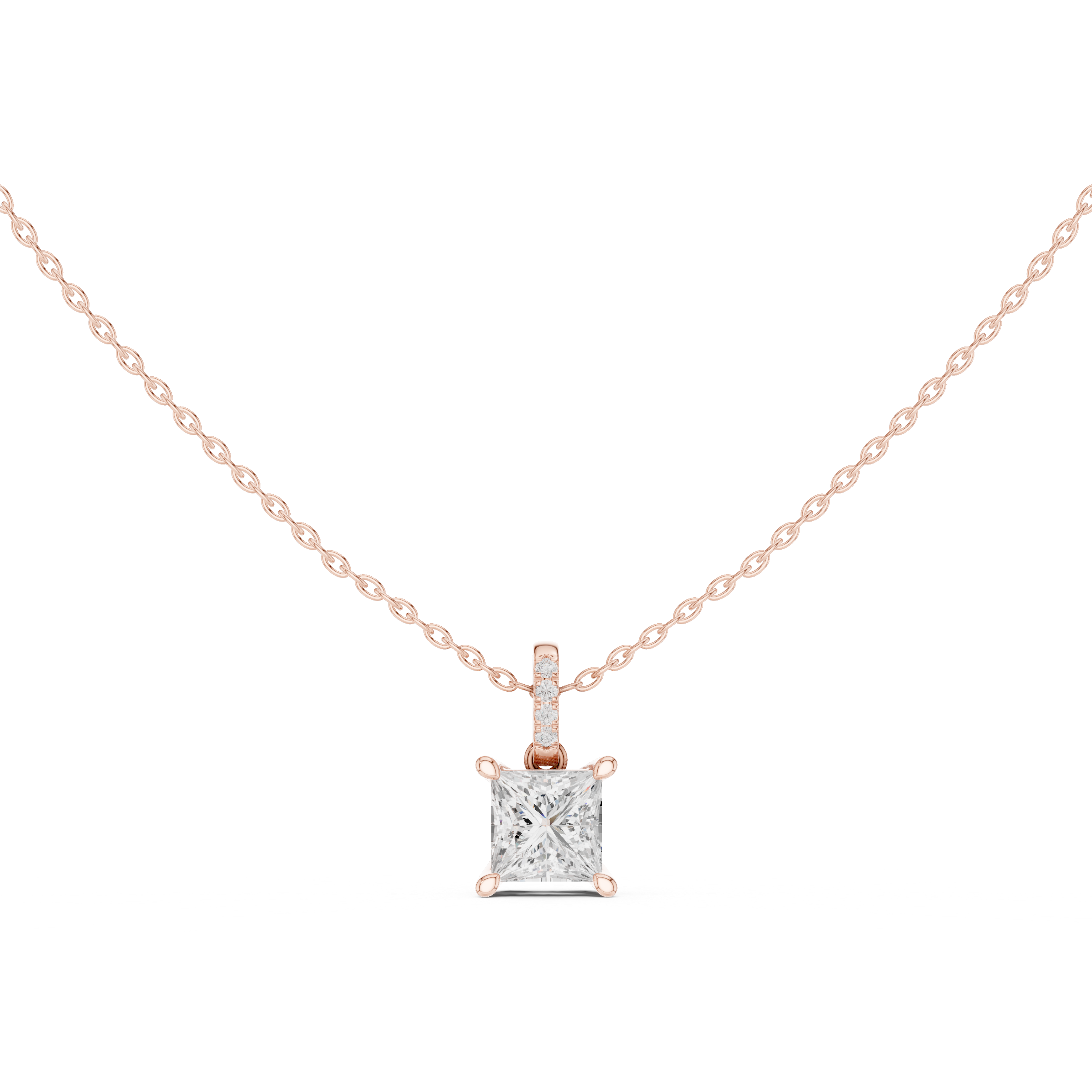 1.5 ct Princess & Round Diamond Lab Grown Diamond Ring