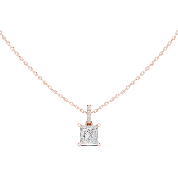 1.5 ct Princess & Round Diamond Lab Grown Diamond Ring