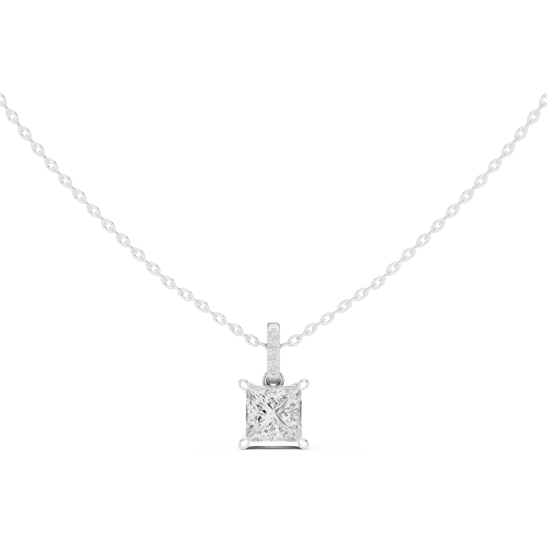 1.5 ct Princess & Round Diamond Lab Grown Diamond Ring