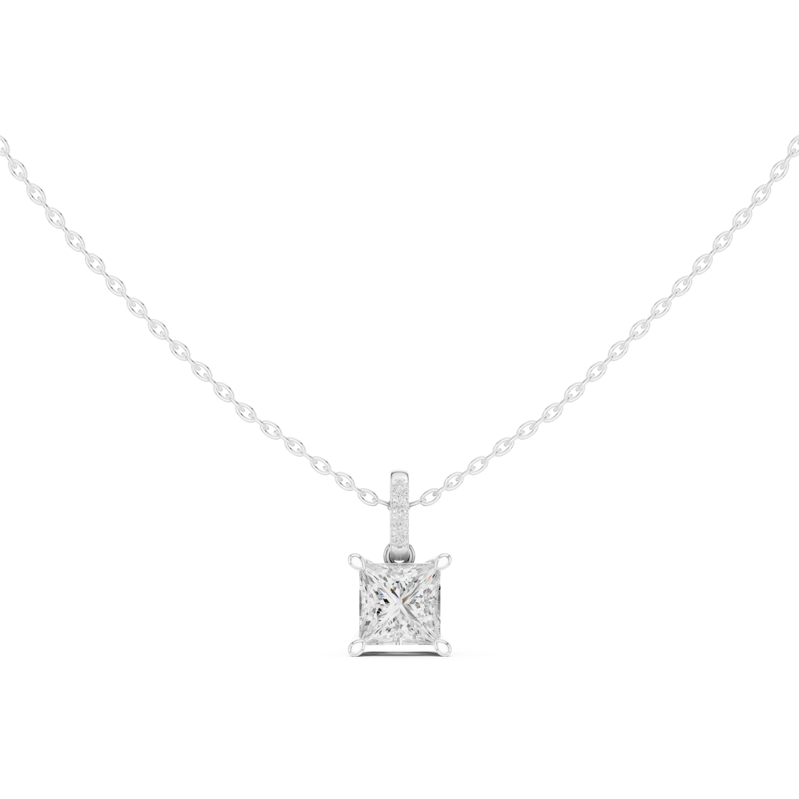 1.5 ct Princess & Round Diamond Lab Grown Diamond Ring