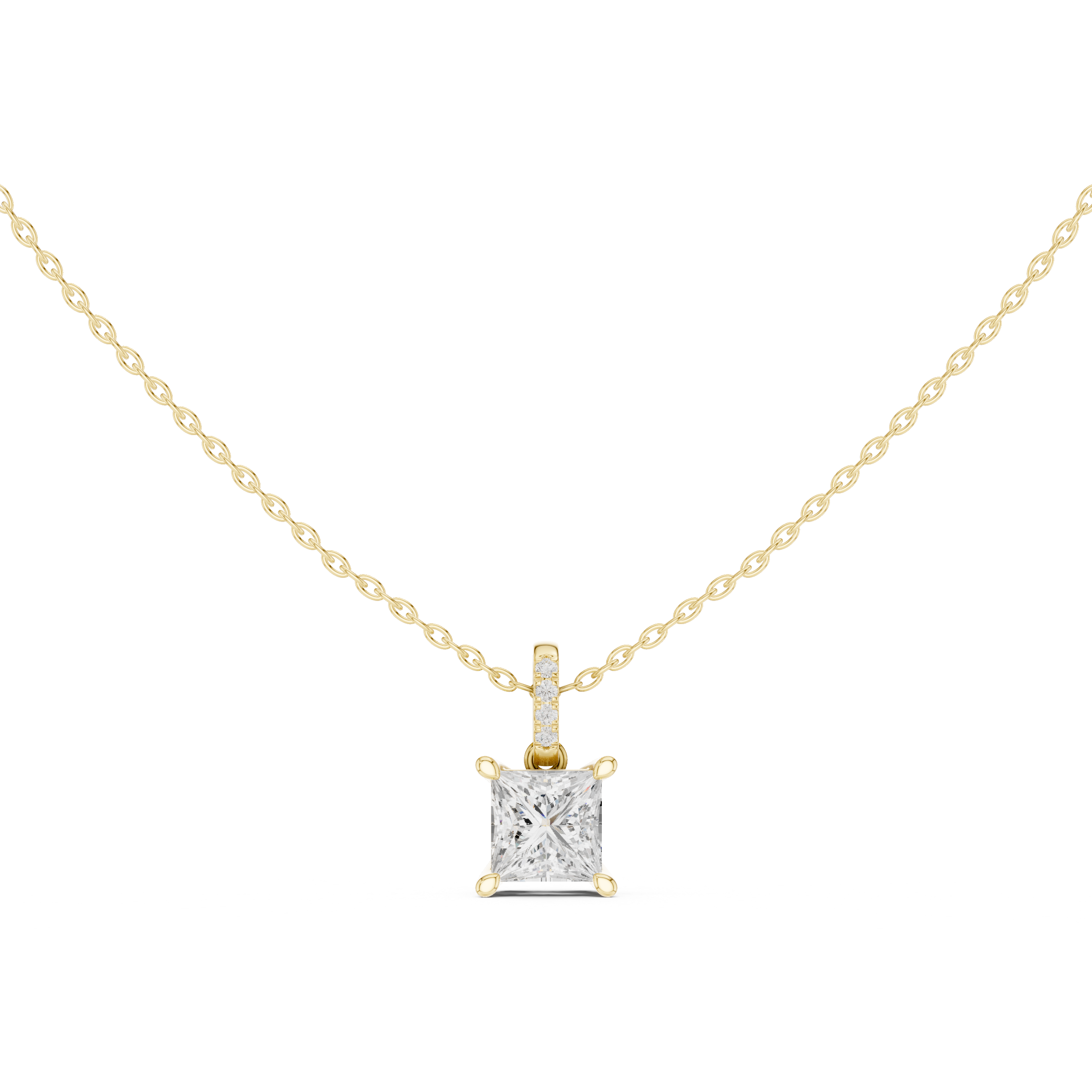1.5 ct Princess & Round Diamond Lab Grown Diamond Ring