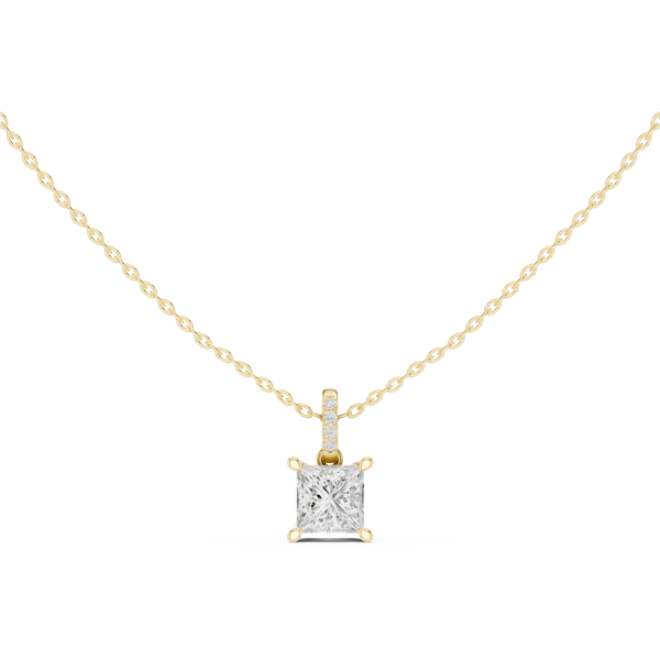 1.5 ct Princess & Round Diamond Lab Grown Diamond Ring