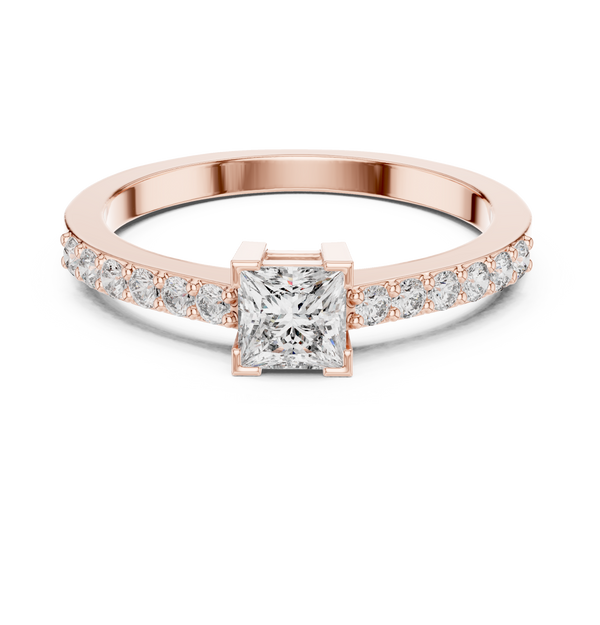 Princess & Round Brilliance Lab Grown Diamond Ring