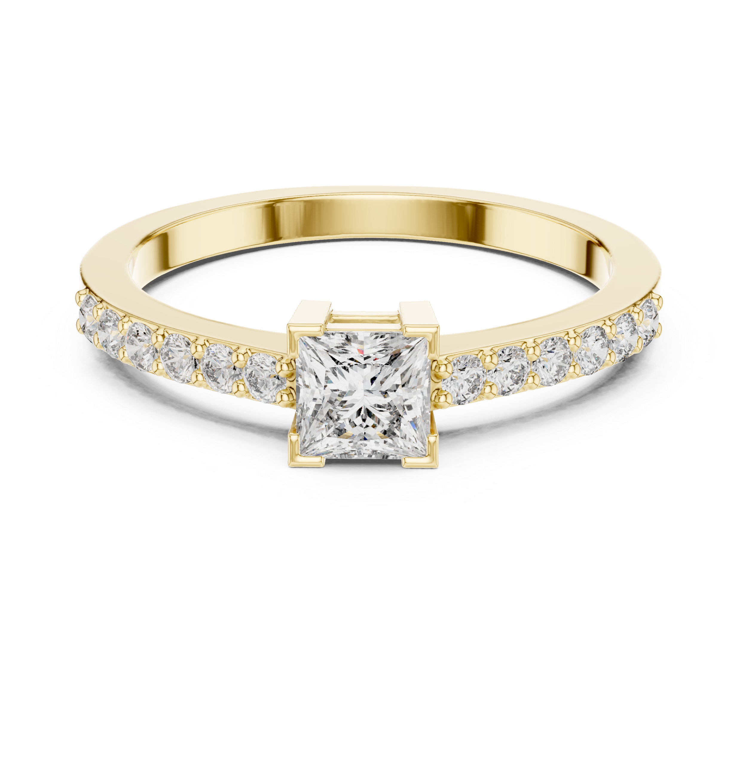 Princess & Round Brilliance Lab Grown Diamond Ring