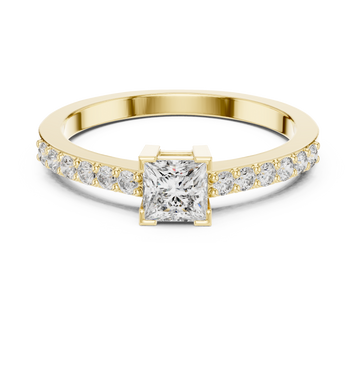 Princess & Round Brilliance Lab Grown Diamond Ring