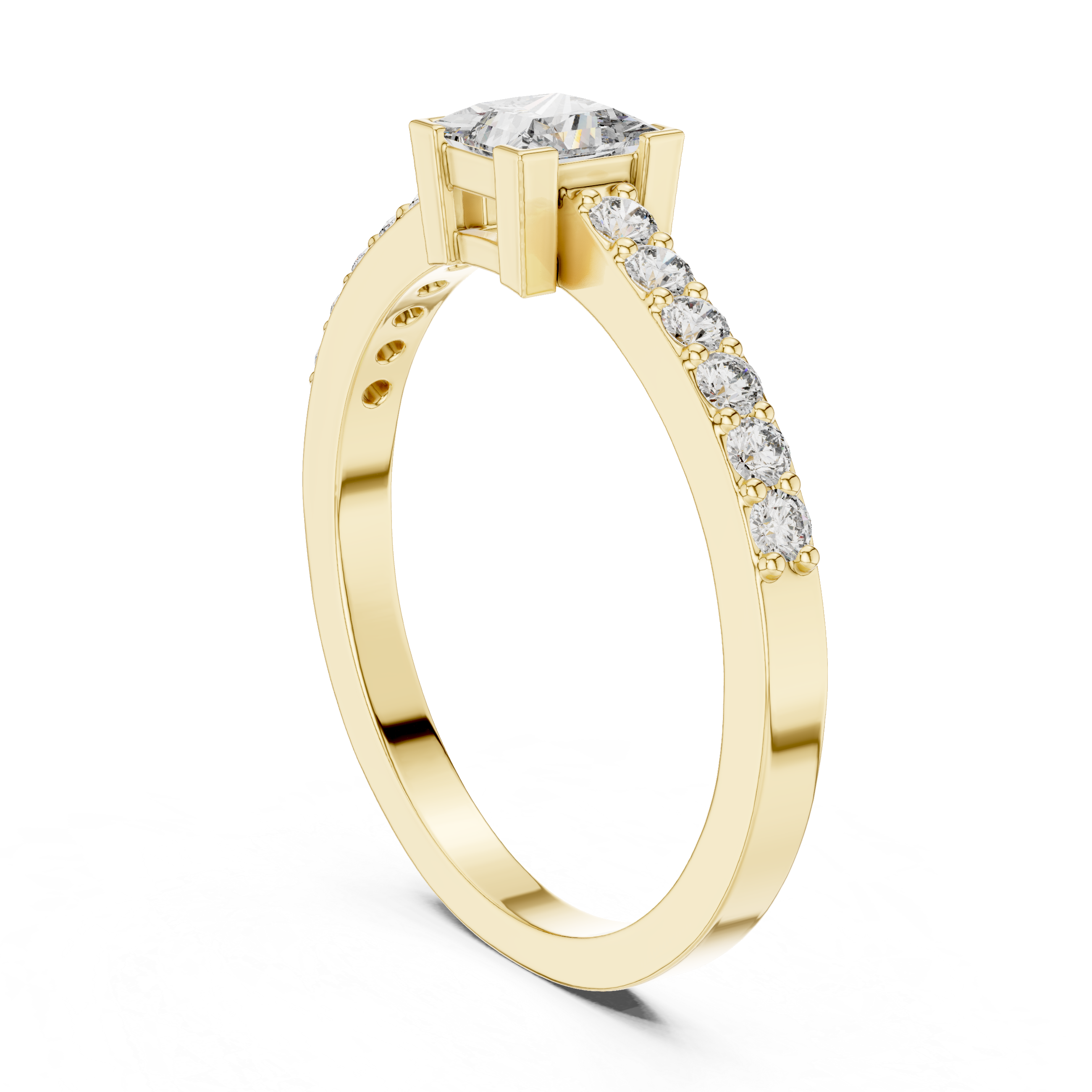 Princess & Round Brilliance Lab Grown Diamond Ring