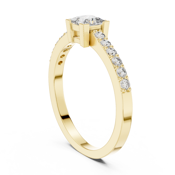 Princess & Round Brilliance Lab Grown Diamond Ring