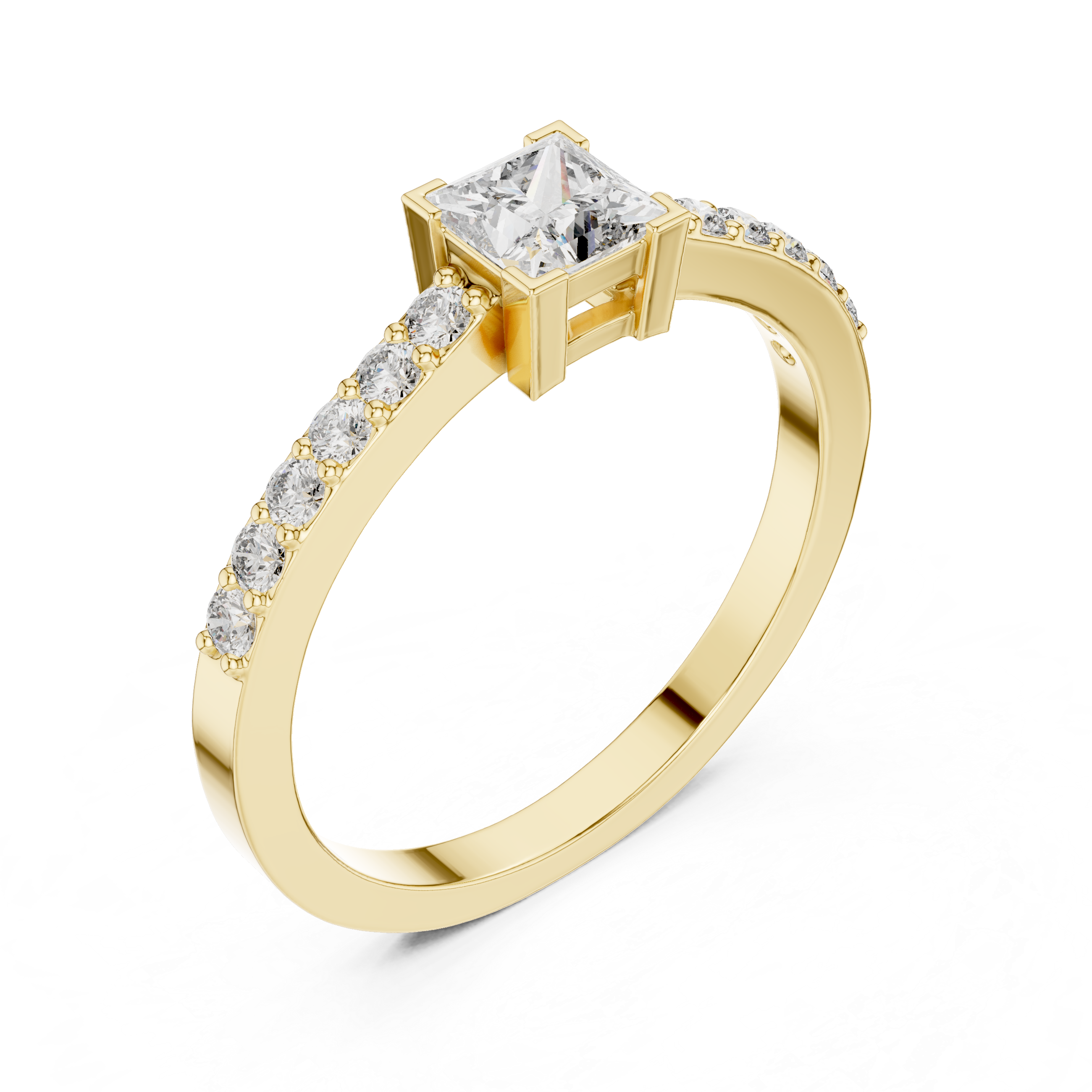 Princess & Round Brilliance Lab Grown Diamond Ring