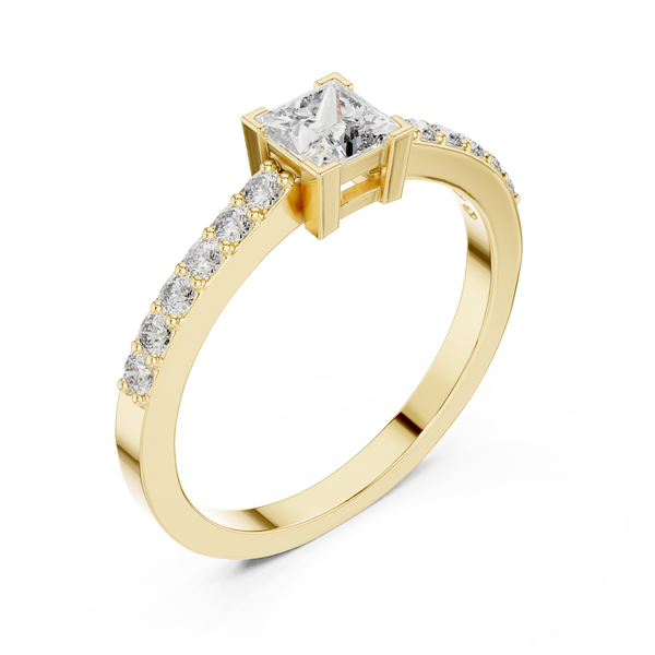 Princess & Round Brilliance Lab Grown Diamond Ring