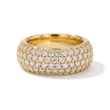 Multi-Row Pavé Round Diamond Band