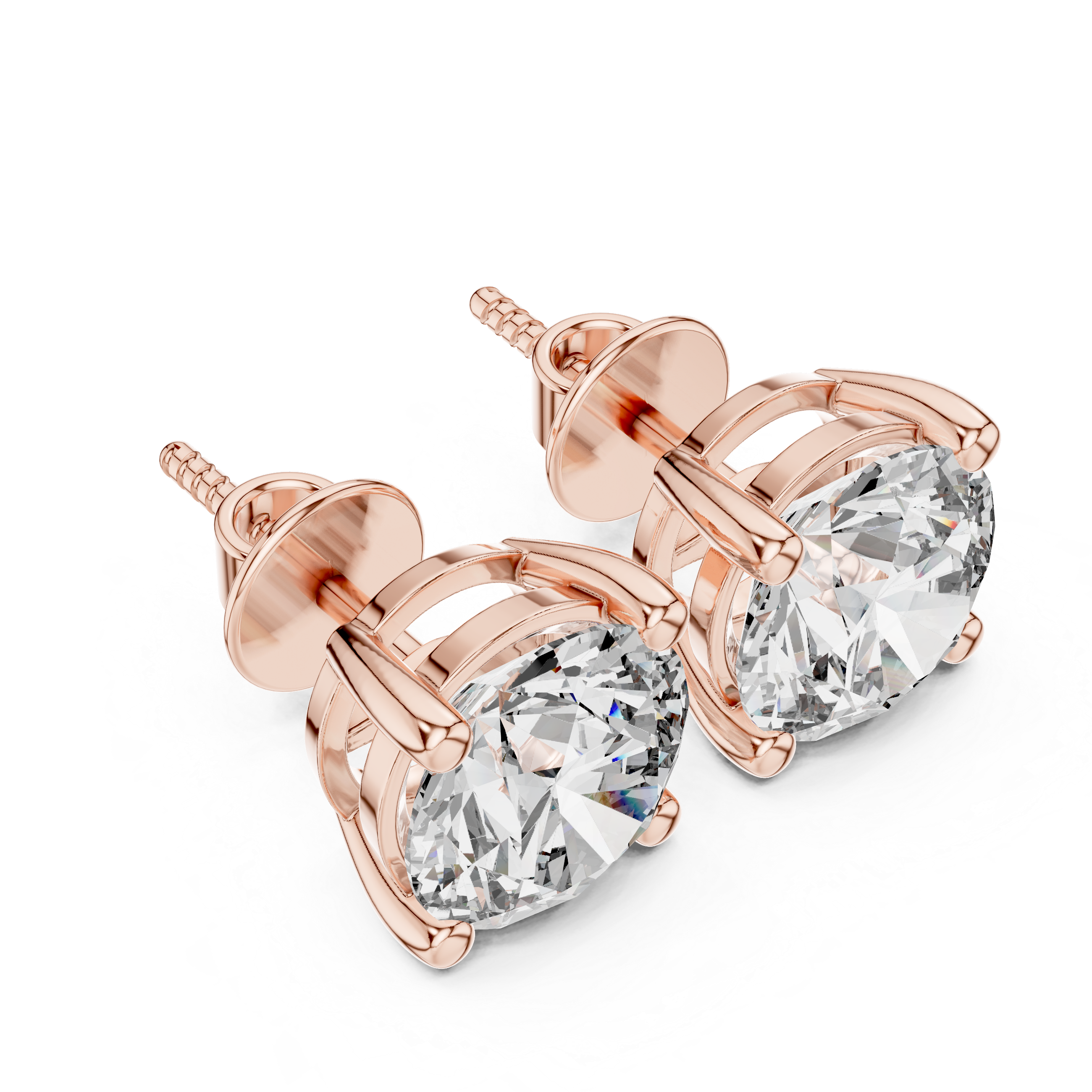 Classic Square Lab Grown Diamond Earrings