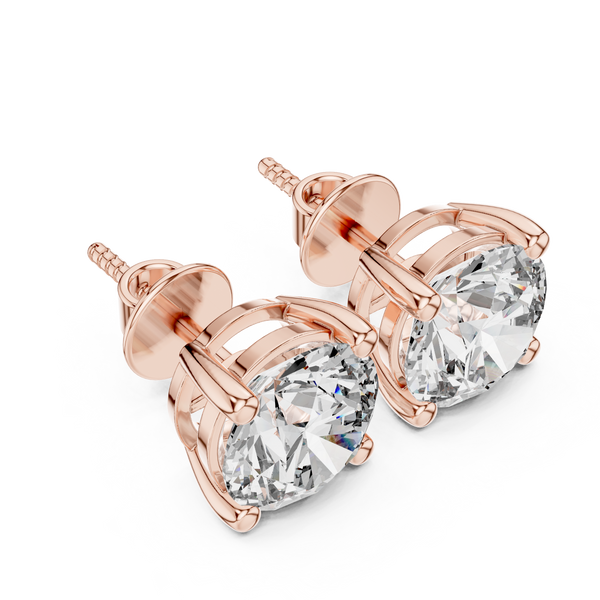 Classic Square Lab Grown Diamond Earrings