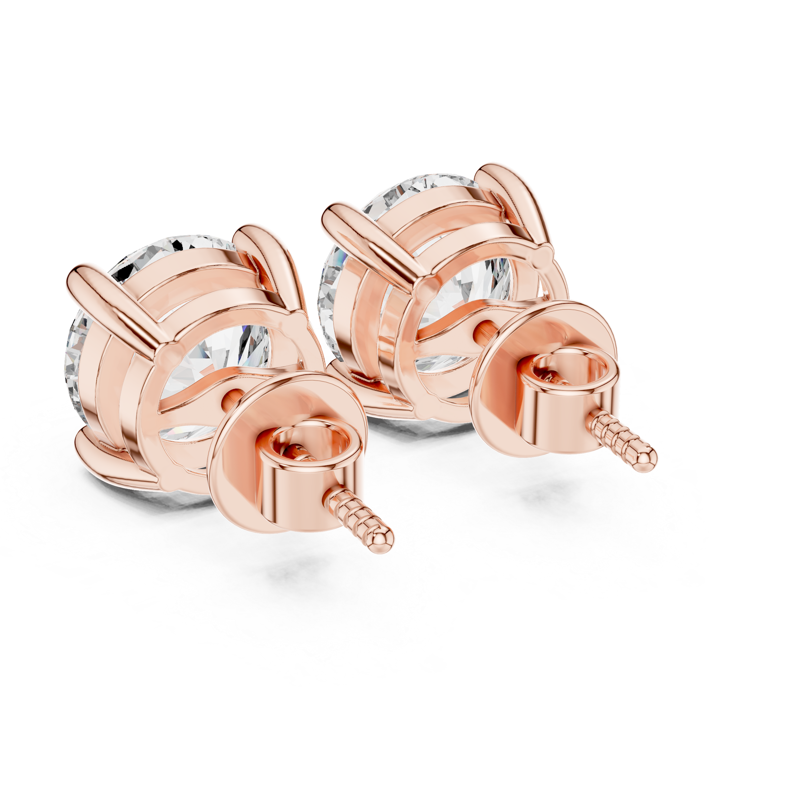 Classic Square Lab Grown Diamond Earrings