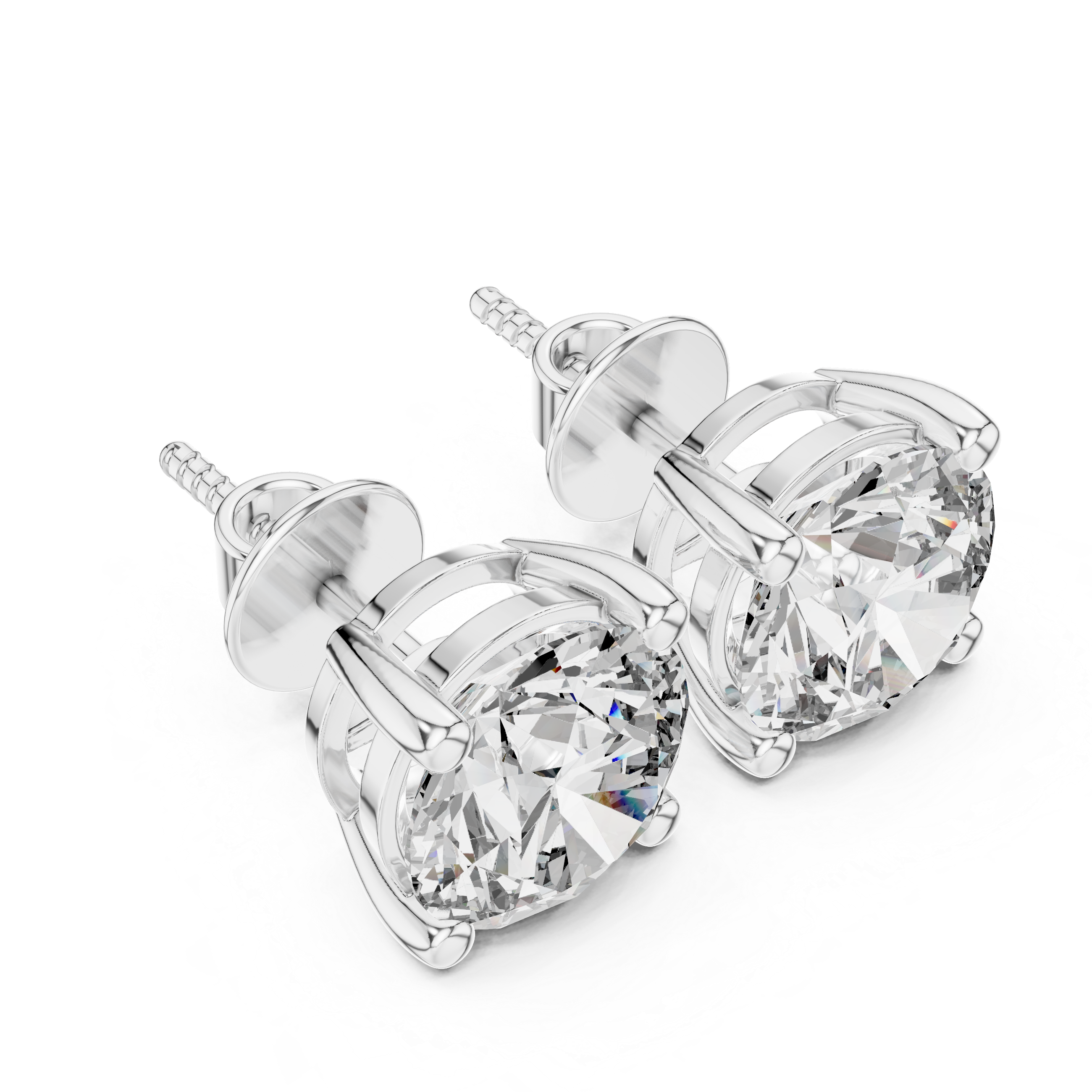 Classic Square Lab Grown Diamond Earrings