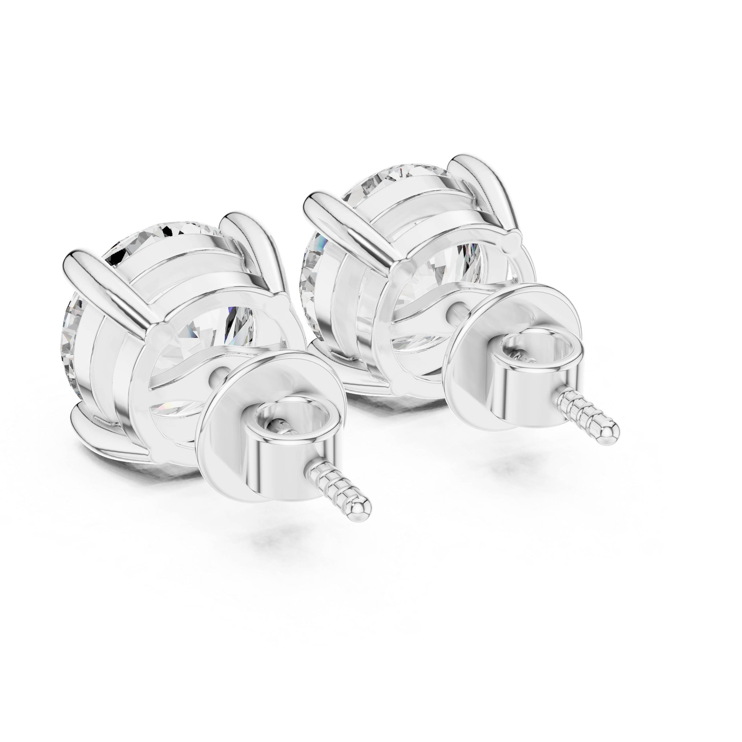 Classic Square Lab Grown Diamond Earrings