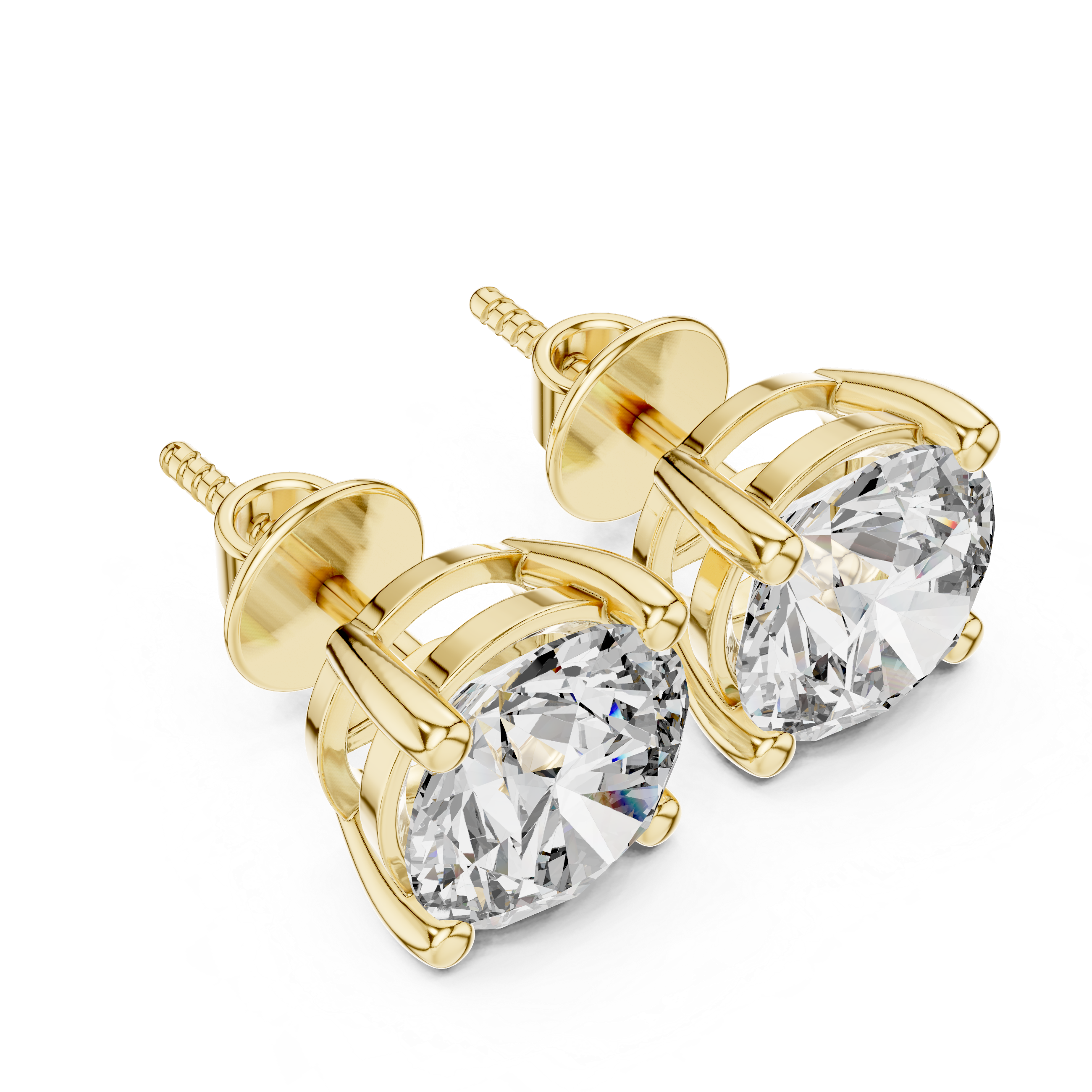 Classic Square Lab Grown Diamond Earrings