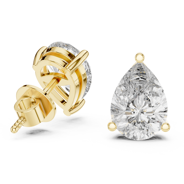 Glamorous Pear Style Lab Grown Diamond Earrings