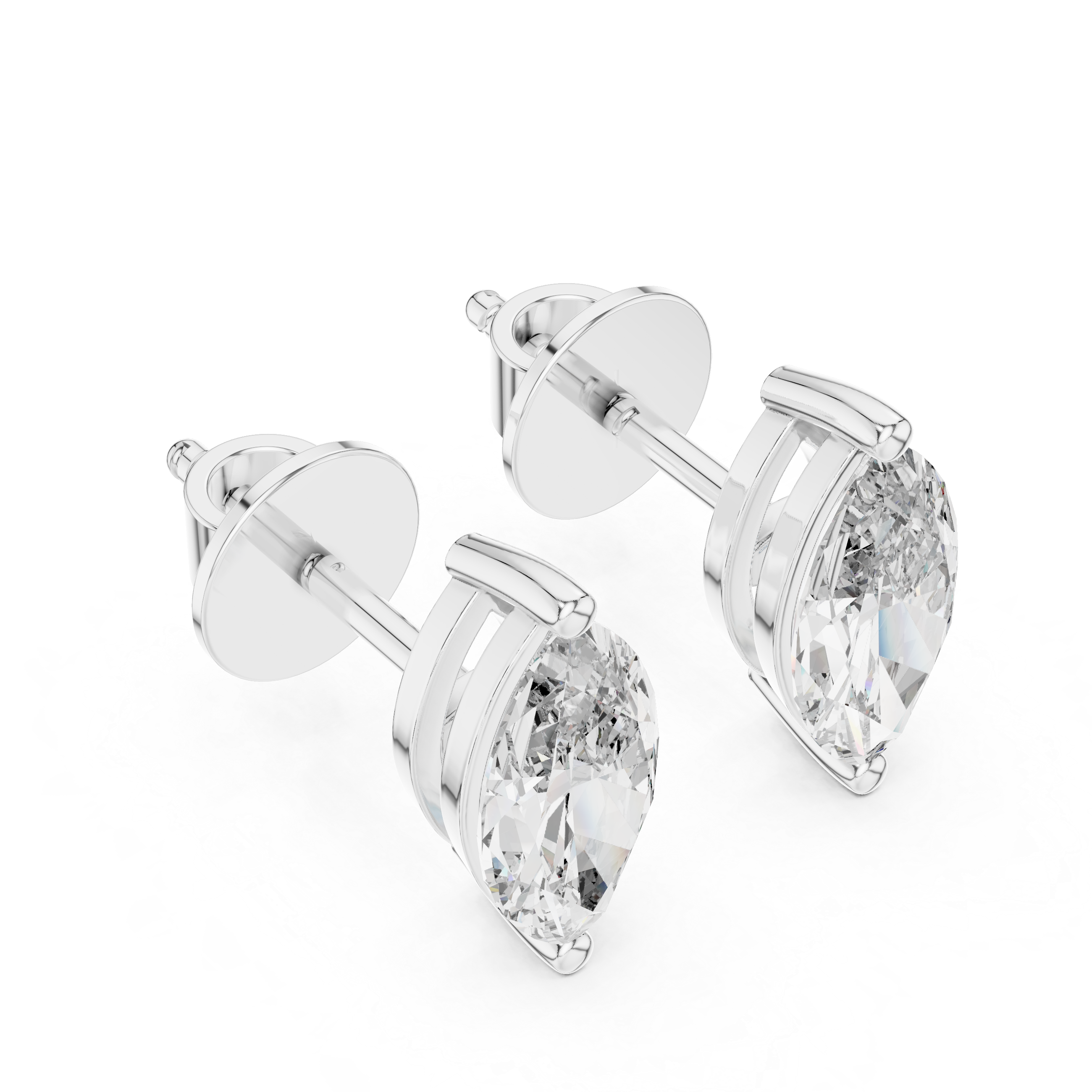 Delicate Oval Lab Grown Diamond Earrings
