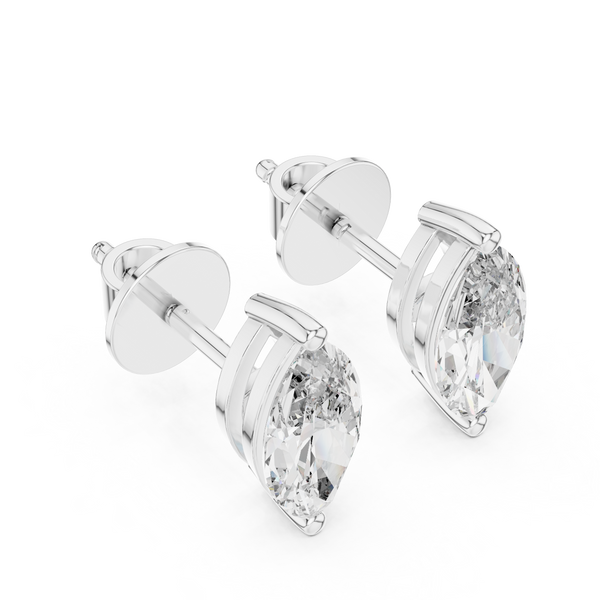 Delicate Oval Lab Grown Diamond Earrings