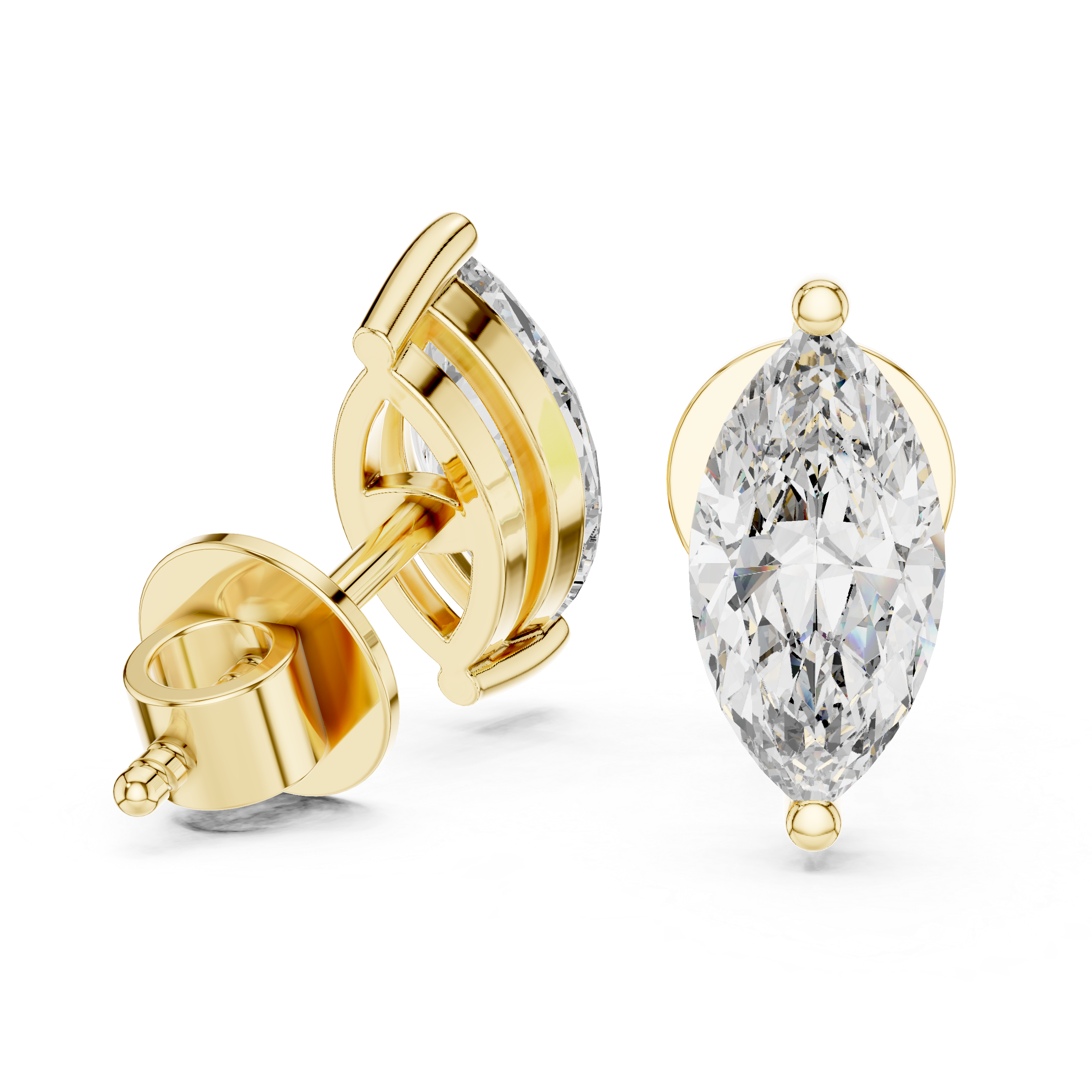 Delicate Oval Lab Grown Diamond Earrings