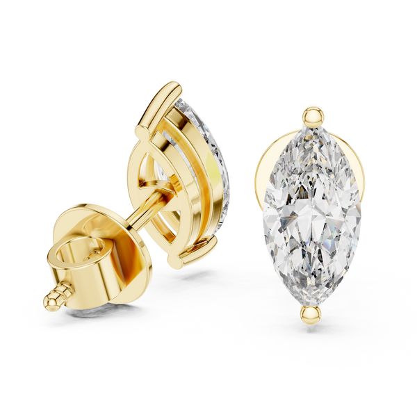 Delicate Oval Lab Grown Diamond Earrings