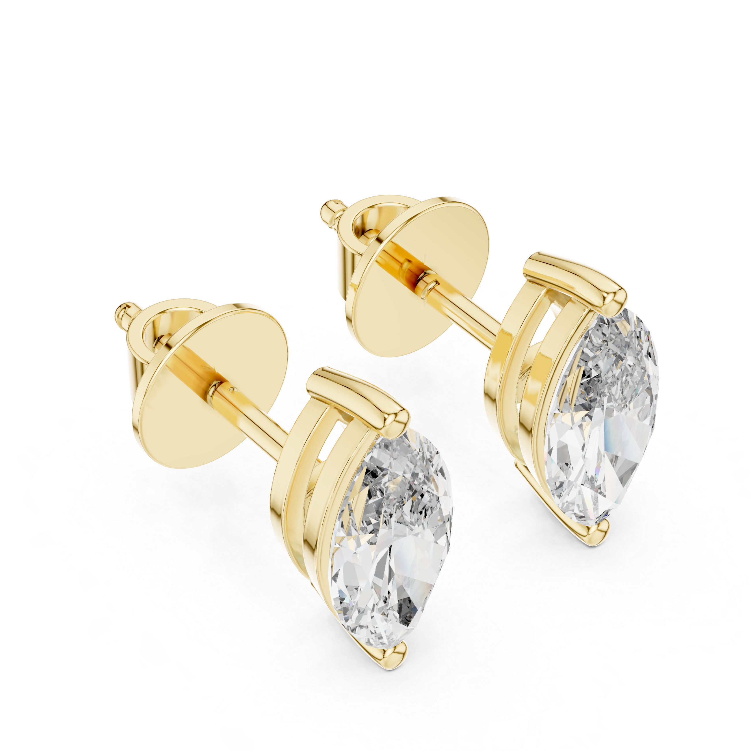 Delicate Oval Lab Grown Diamond Earrings