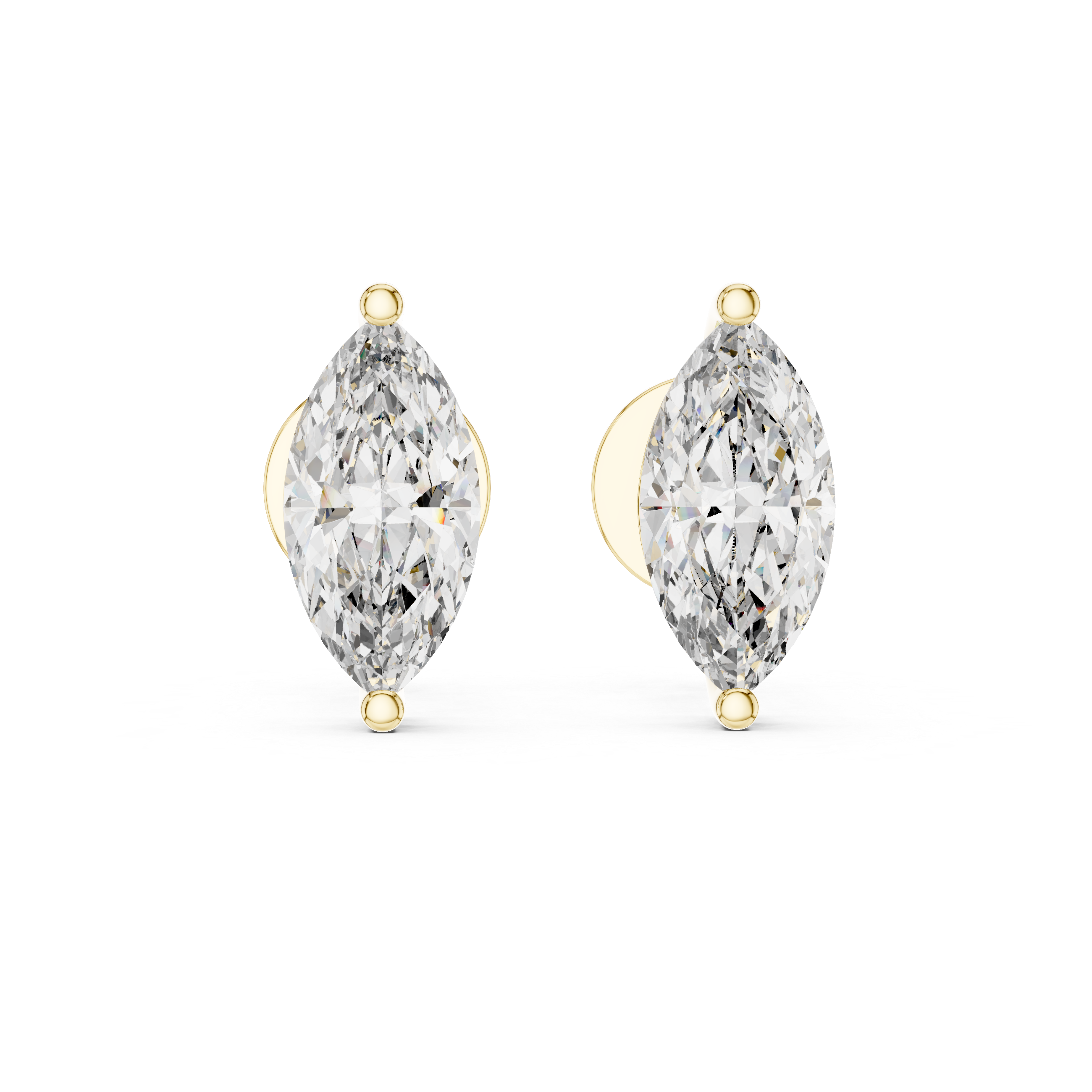 Delicate Oval Lab Grown Diamond Earrings