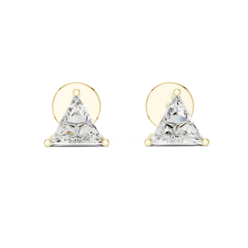 Classic Triangle Design Lab Grown Diamond Earrings