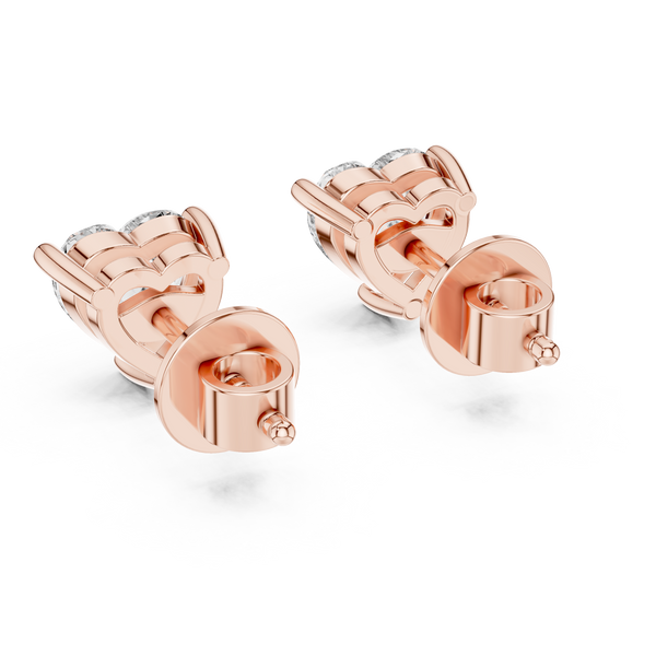 Polished Heart Design Lab Grown Diamond Earrings