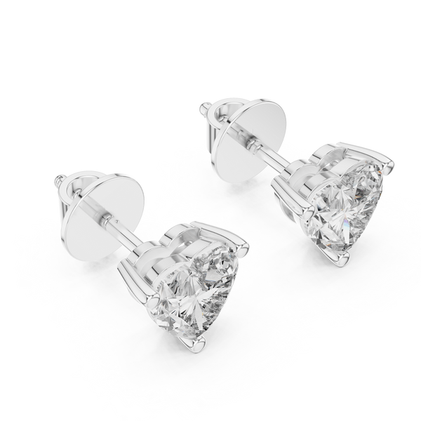 Polished Heart Design Lab Grown Diamond Earrings