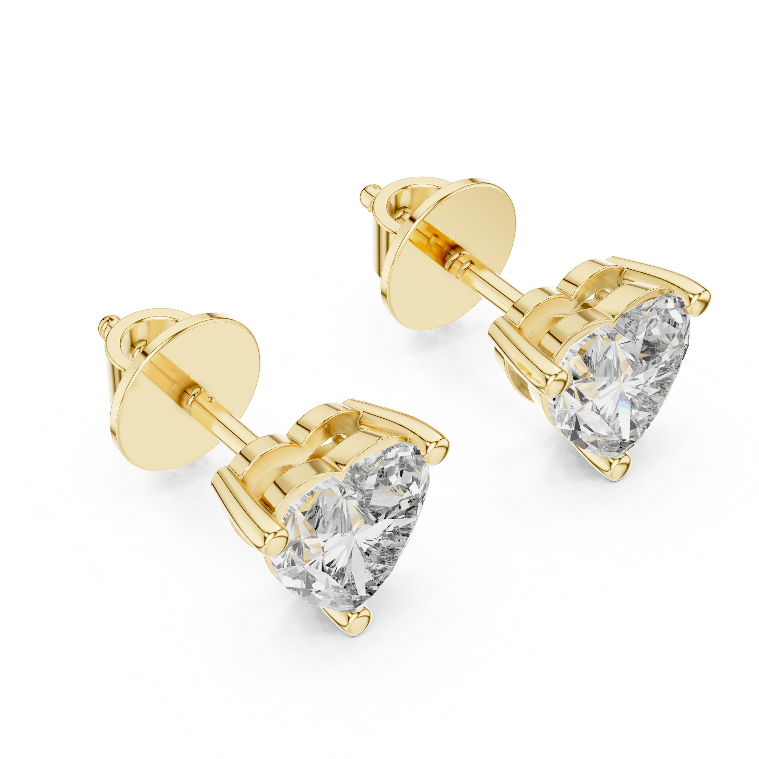 Polished Heart Design Lab Grown Diamond Earrings