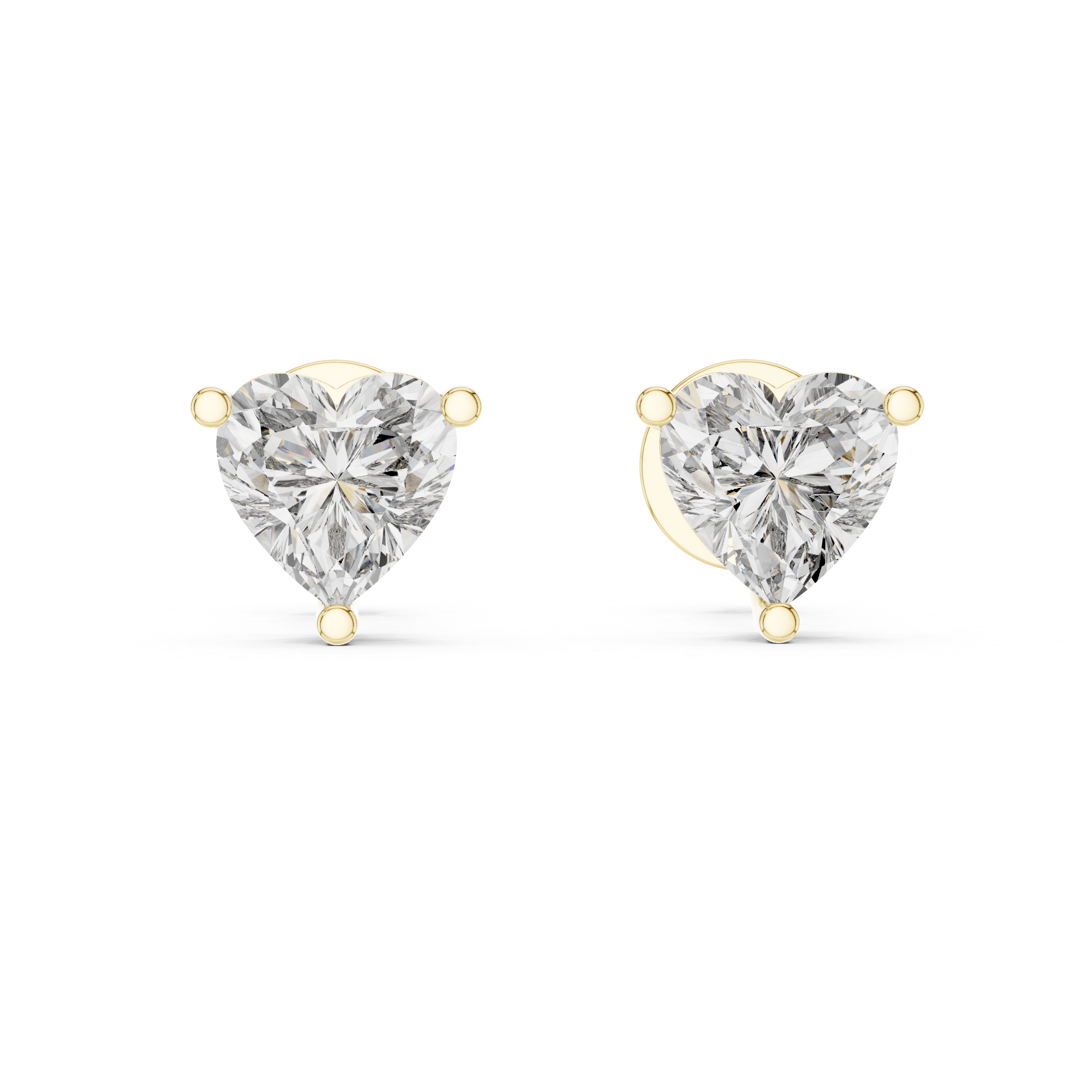 Polished Heart Design Lab Grown Diamond Earrings