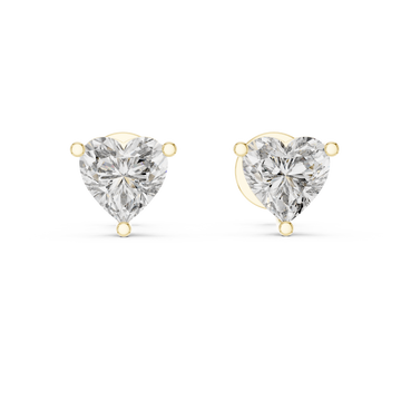 Polished Heart Design Lab Grown Diamond Earrings