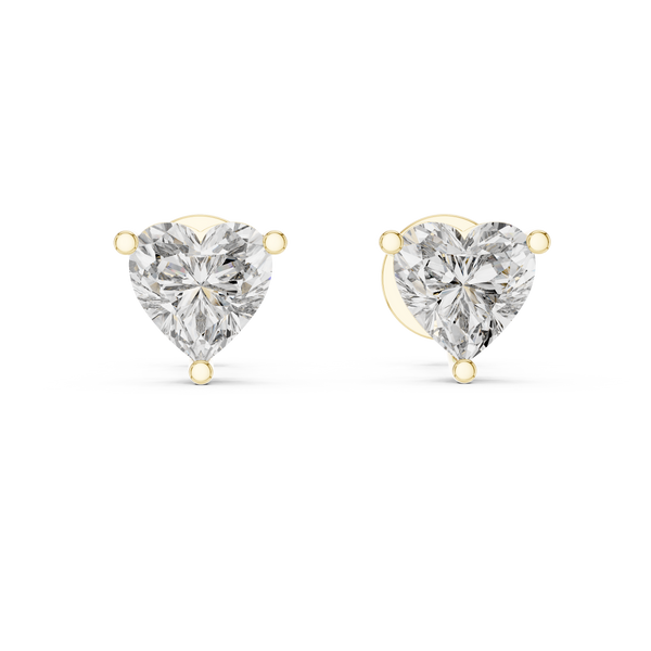 Polished Heart Design Lab Grown Diamond Earrings