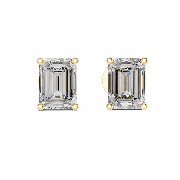 Simple Square Lab Grown Diamond Earrings