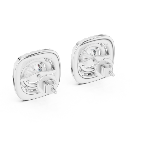 Gentle Square Lab Grown Diamond Earrings