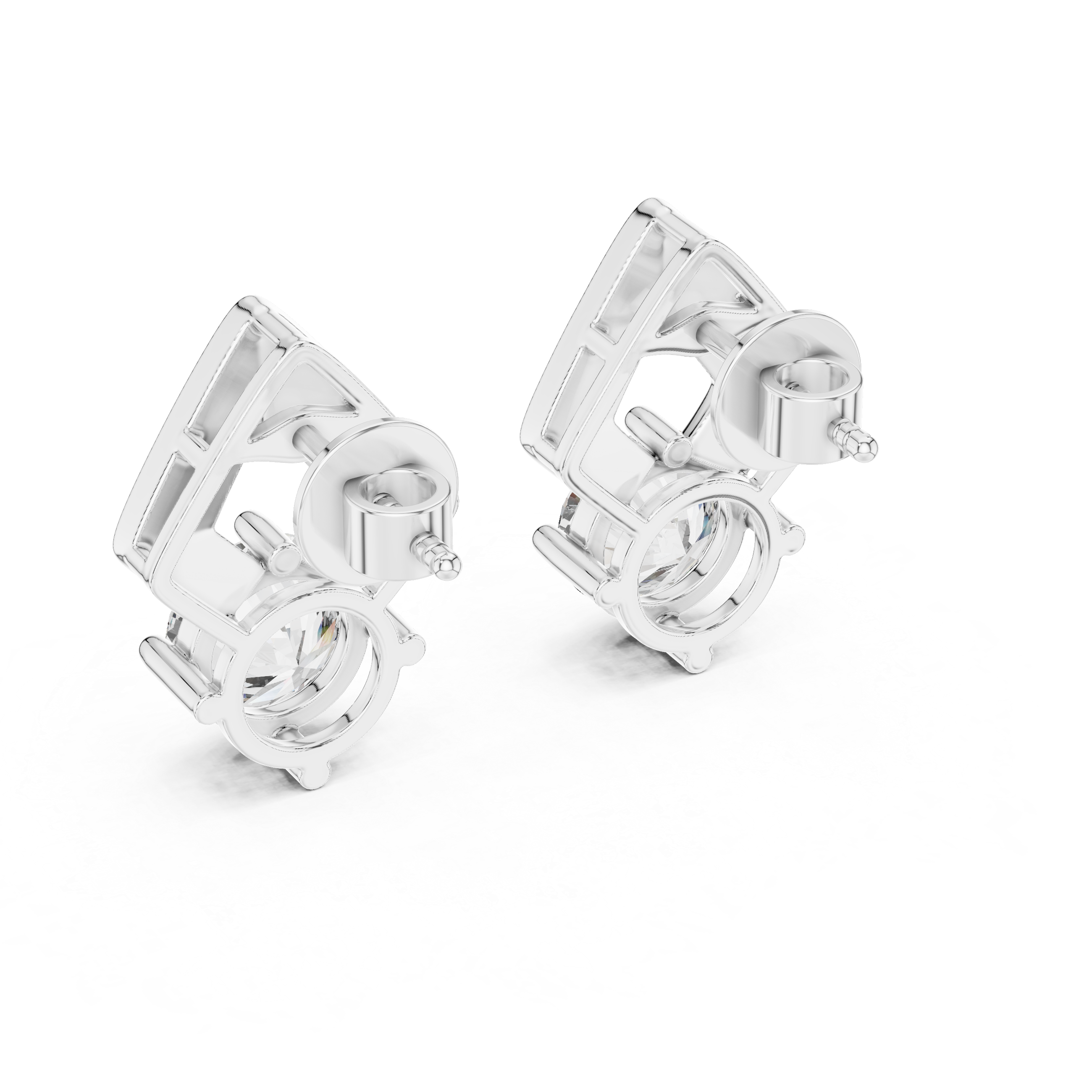 Petite Stylish Lab Grown Diamond Earrings
