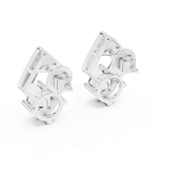Petite Stylish Lab Grown Diamond Earrings