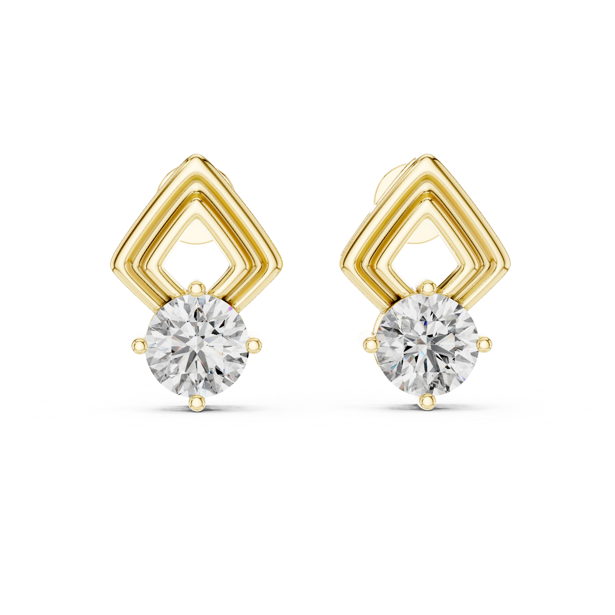 Petite Stylish Lab Grown Diamond Earrings