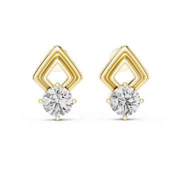 Petite Stylish Lab Grown Diamond Earrings