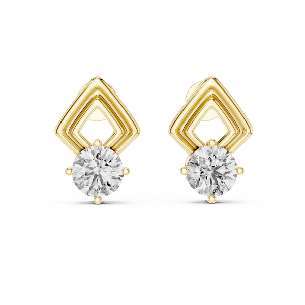 Petite Stylish Lab Grown Diamond Earrings