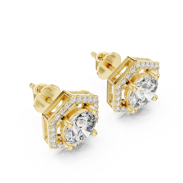Chic Circle Lab Grown Diamond Earrings